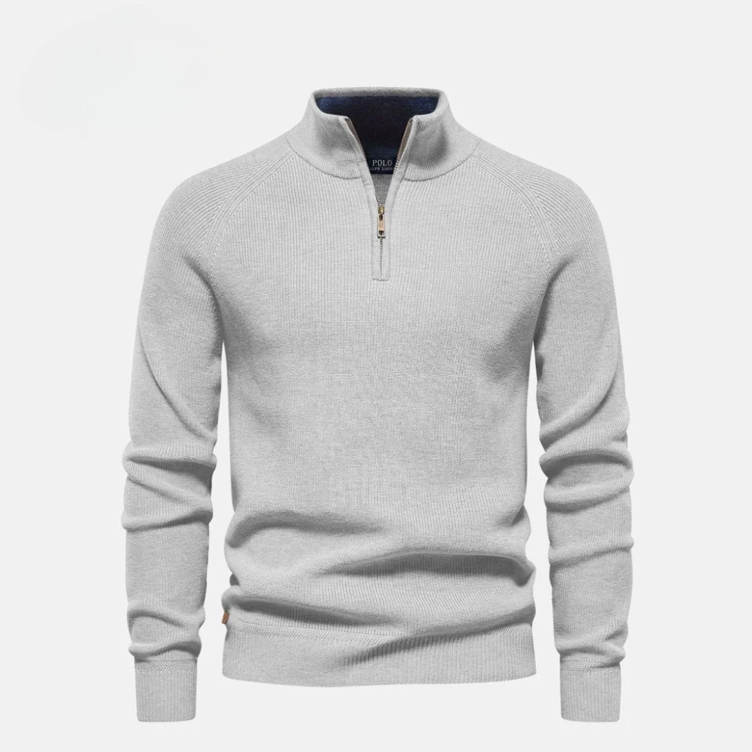 Half-Zip Wool Pullover - Image 2