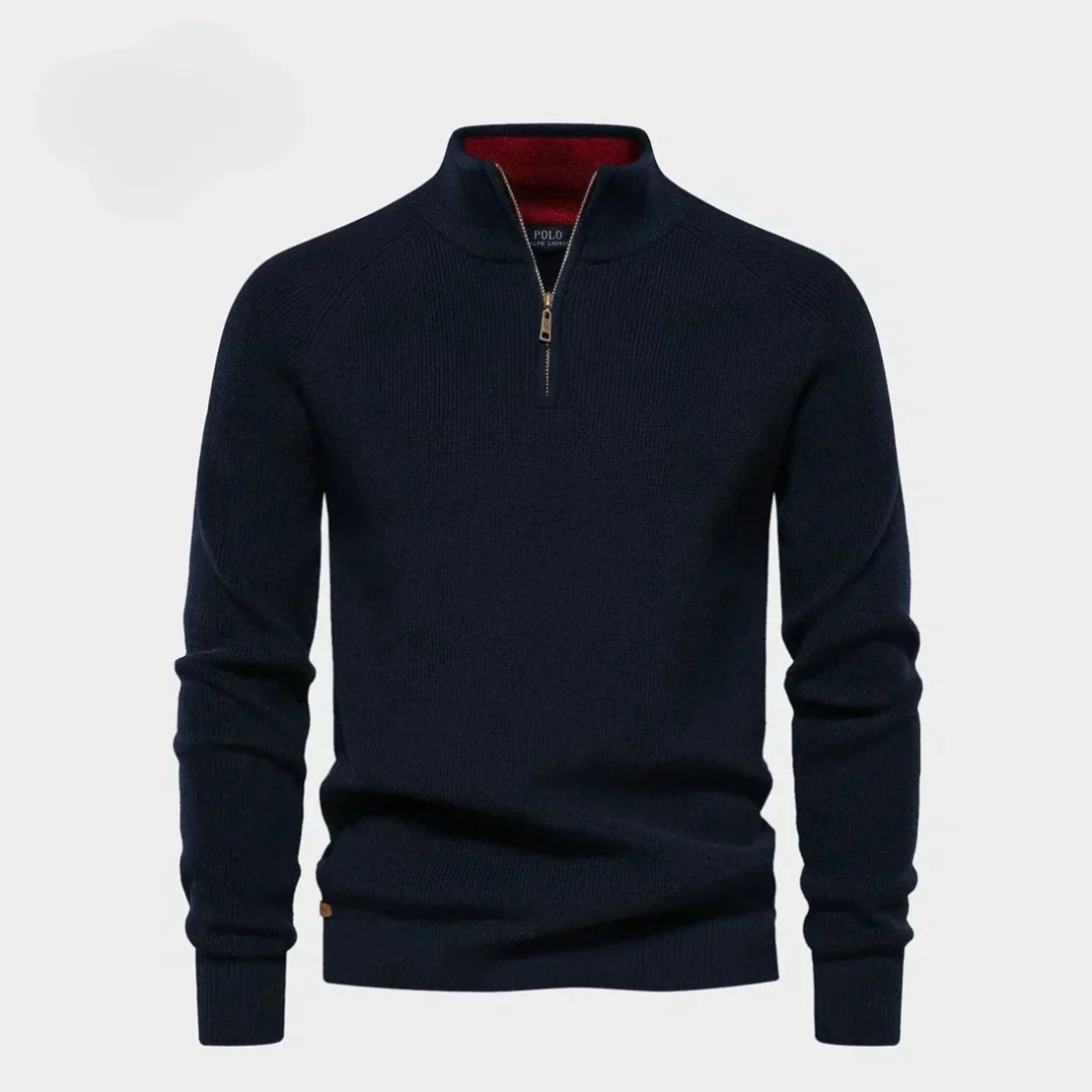 Half-Zip Wool Pullover - Image 3