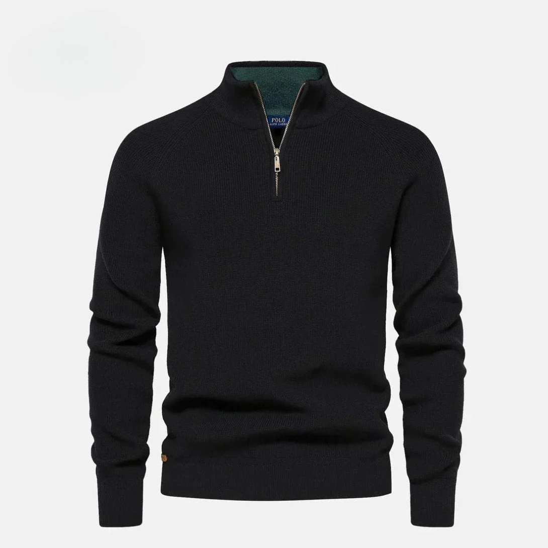 Half-Zip Wool Pullover - Image 4